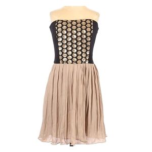 {30% Off} RACHEL Rachel Roy Black | Gold Corset Tube Dress